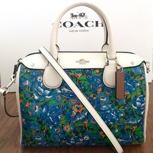 COACH Mini Bennet Floral Satchel